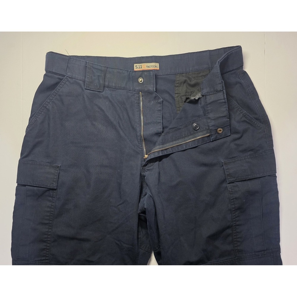 5.11 Tactical‎ Mens Size 38 XL Navy Blue Rip Stop Cargo Pants EMS